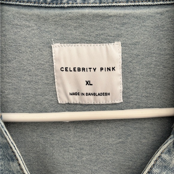 Celebrity Pink Denim Dress - Picture 3 of 5